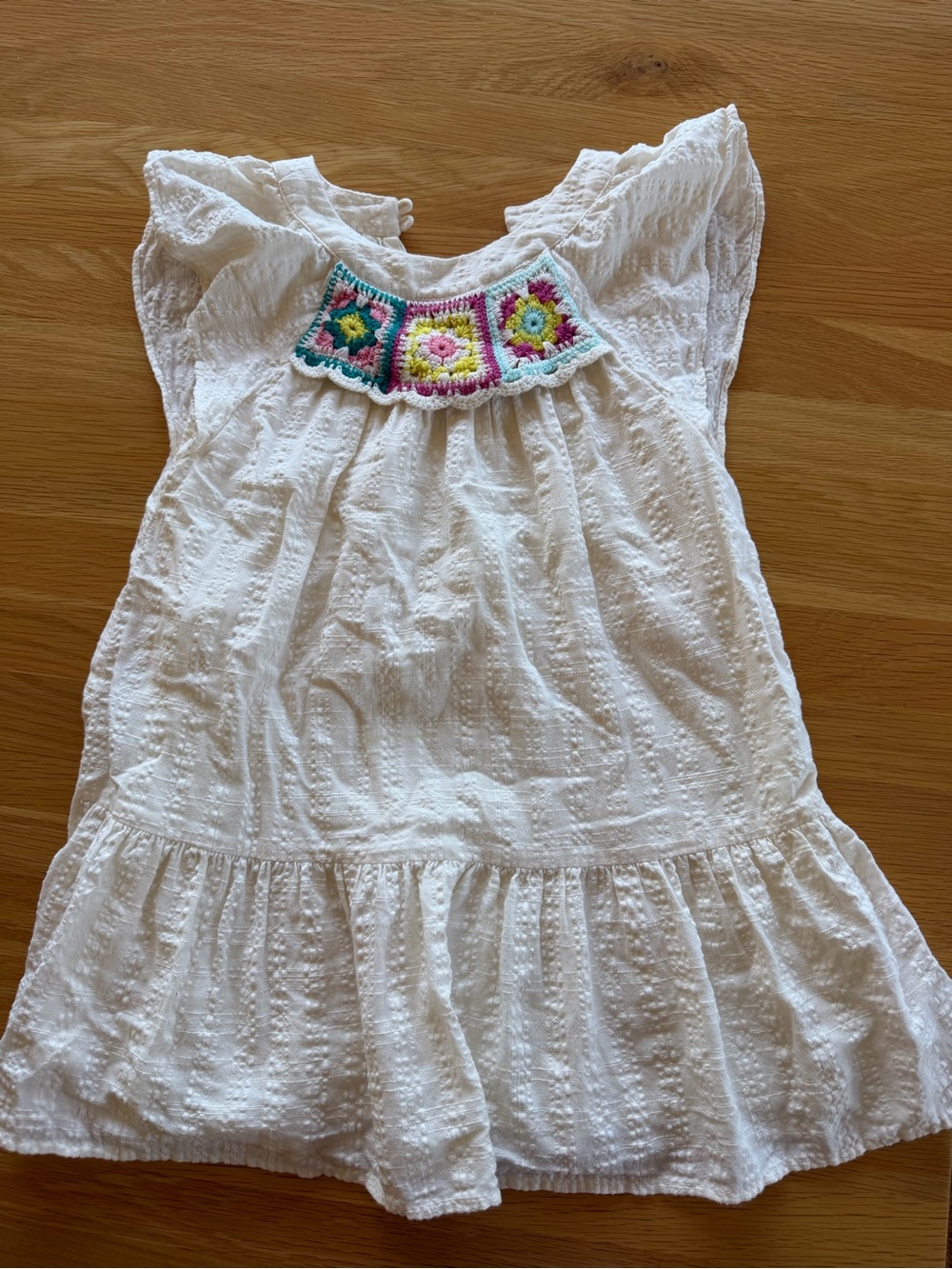 Zara Crochet White Dress size 6